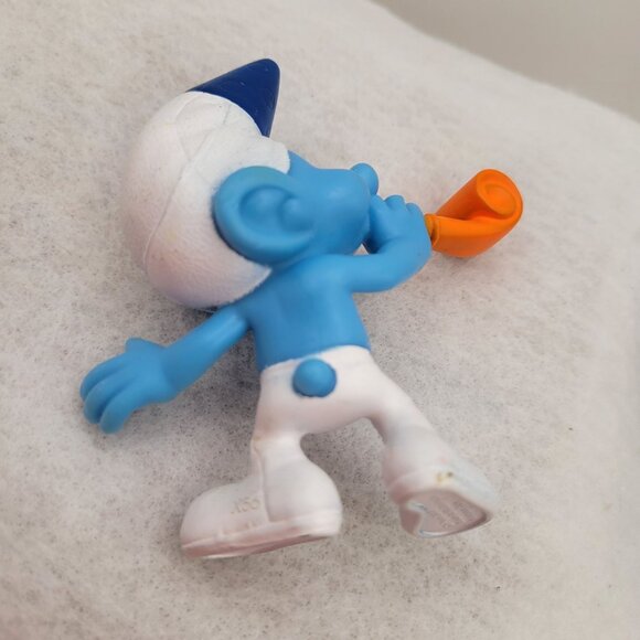 THE SMURFS Lot of Vintage Plush PVC Figures 5 pcs - Wallace Berrie Peyo Schleich - Picture 5 of 14